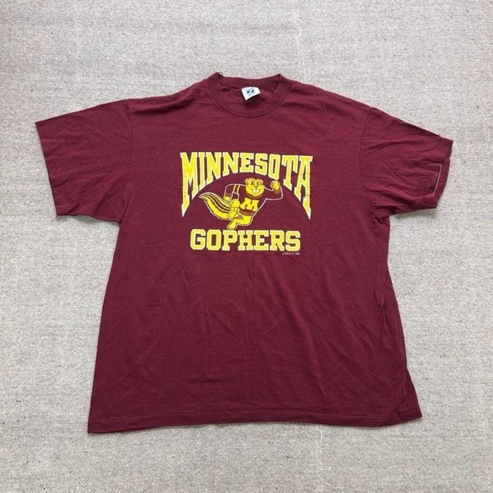 Vintageβ Minnesota Gophers Shirt Mens XL Red 1980s Logo 7 NCAA